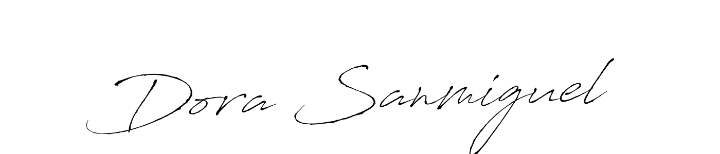 How to make Dora Sanmiguel signature? Antro_Vectra is a professional autograph style. Create handwritten signature for Dora Sanmiguel name. Dora Sanmiguel signature style 6 images and pictures png