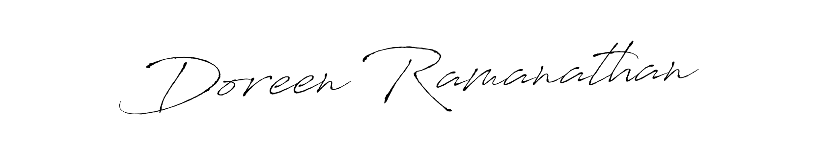 Also we have Doreen Ramanathan name is the best signature style. Create professional handwritten signature collection using Antro_Vectra autograph style. Doreen Ramanathan signature style 6 images and pictures png