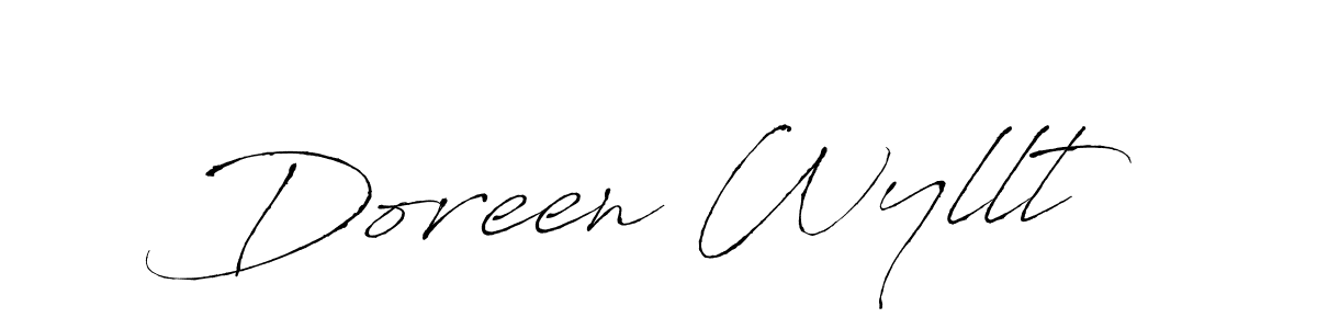 The best way (Antro_Vectra) to make a short signature is to pick only two or three words in your name. The name Doreen Wyllt include a total of six letters. For converting this name. Doreen Wyllt signature style 6 images and pictures png