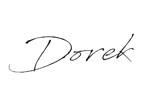 Use a signature maker to create a handwritten signature online. With this signature software, you can design (Antro_Vectra) your own signature for name Dorek. Dorek signature style 6 images and pictures png