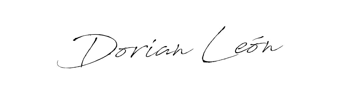 Also You can easily find your signature by using the search form. We will create Dorian León name handwritten signature images for you free of cost using Antro_Vectra sign style. Dorian León signature style 6 images and pictures png
