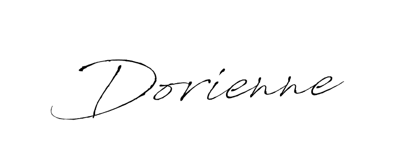 Use a signature maker to create a handwritten signature online. With this signature software, you can design (Antro_Vectra) your own signature for name Dorienne. Dorienne signature style 6 images and pictures png