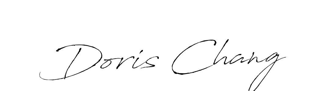 Doris Chang stylish signature style. Best Handwritten Sign (Antro_Vectra) for my name. Handwritten Signature Collection Ideas for my name Doris Chang. Doris Chang signature style 6 images and pictures png