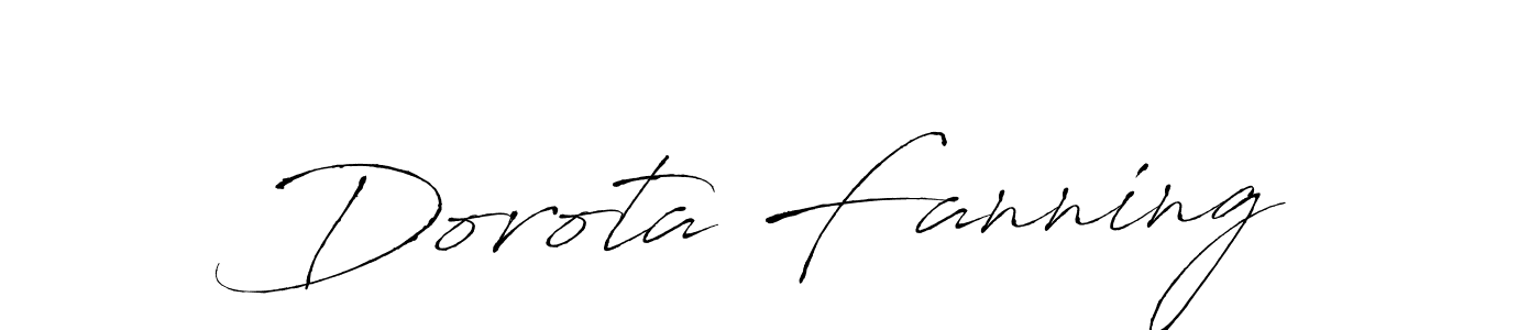 Create a beautiful signature design for name Dorota Fanning. With this signature (Antro_Vectra) fonts, you can make a handwritten signature for free. Dorota Fanning signature style 6 images and pictures png