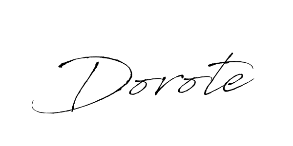 Make a beautiful signature design for name Dorote. With this signature (Antro_Vectra) style, you can create a handwritten signature for free. Dorote signature style 6 images and pictures png