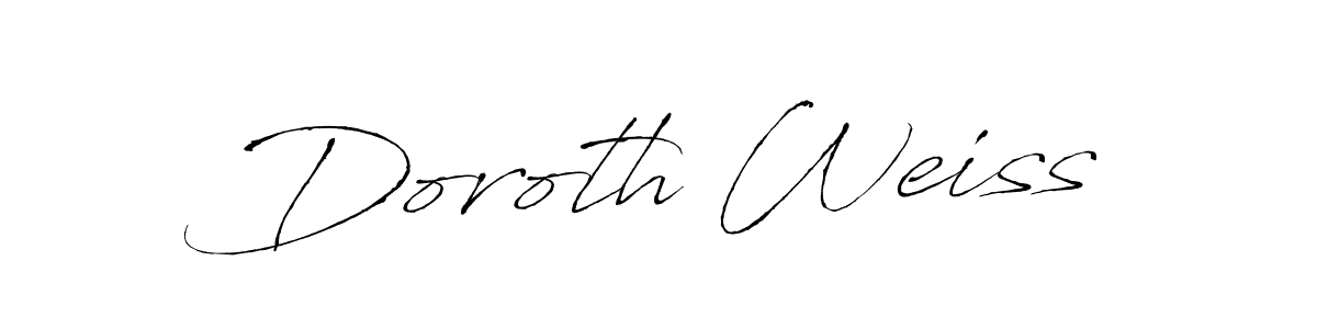 Make a beautiful signature design for name Doroth Weiss. With this signature (Antro_Vectra) style, you can create a handwritten signature for free. Doroth Weiss signature style 6 images and pictures png