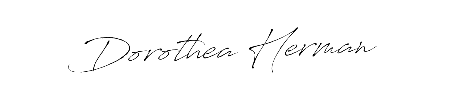 Design your own signature with our free online signature maker. With this signature software, you can create a handwritten (Antro_Vectra) signature for name Dorothea Herman. Dorothea Herman signature style 6 images and pictures png