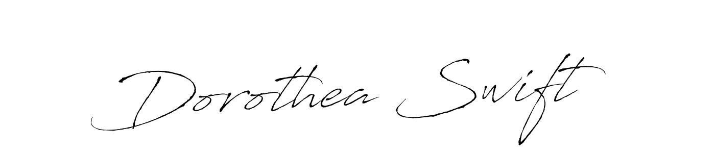 Use a signature maker to create a handwritten signature online. With this signature software, you can design (Antro_Vectra) your own signature for name Dorothea Swift. Dorothea Swift signature style 6 images and pictures png