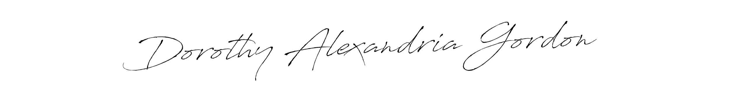 Use a signature maker to create a handwritten signature online. With this signature software, you can design (Antro_Vectra) your own signature for name Dorothy Alexandria Gordon. Dorothy Alexandria Gordon signature style 6 images and pictures png