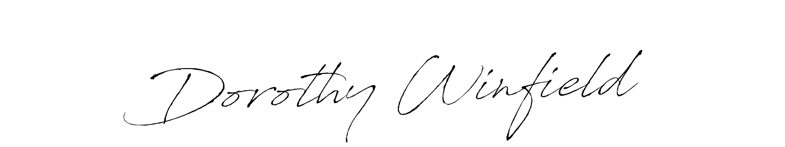 Design your own signature with our free online signature maker. With this signature software, you can create a handwritten (Antro_Vectra) signature for name Dorothy Winfield. Dorothy Winfield signature style 6 images and pictures png