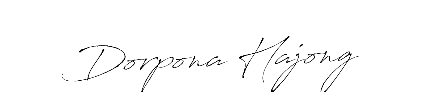 Create a beautiful signature design for name Dorpona Hajong. With this signature (Antro_Vectra) fonts, you can make a handwritten signature for free. Dorpona Hajong signature style 6 images and pictures png