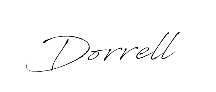 Use a signature maker to create a handwritten signature online. With this signature software, you can design (Antro_Vectra) your own signature for name Dorrell. Dorrell signature style 6 images and pictures png