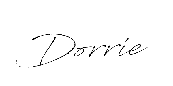 Dorrie stylish signature style. Best Handwritten Sign (Antro_Vectra) for my name. Handwritten Signature Collection Ideas for my name Dorrie. Dorrie signature style 6 images and pictures png