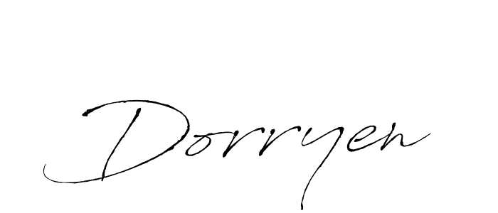 Create a beautiful signature design for name Dorryen. With this signature (Antro_Vectra) fonts, you can make a handwritten signature for free. Dorryen signature style 6 images and pictures png