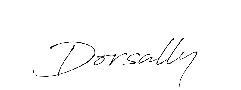 Make a beautiful signature design for name Dorsally. With this signature (Antro_Vectra) style, you can create a handwritten signature for free. Dorsally signature style 6 images and pictures png