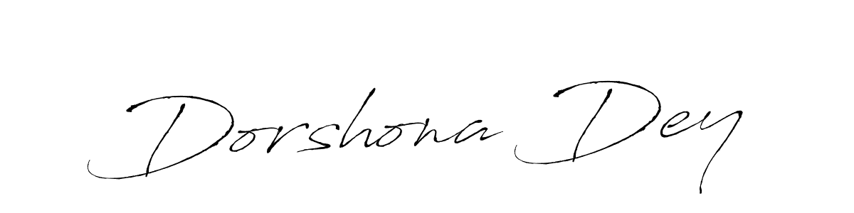 How to make Dorshona Dey name signature. Use Antro_Vectra style for creating short signs online. This is the latest handwritten sign. Dorshona Dey signature style 6 images and pictures png