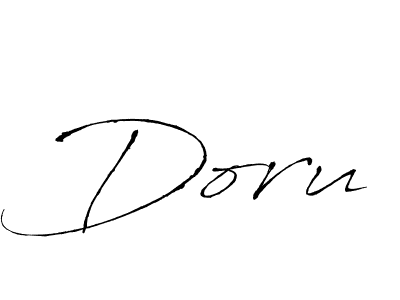 Design your own signature with our free online signature maker. With this signature software, you can create a handwritten (Antro_Vectra) signature for name Doru. Doru signature style 6 images and pictures png