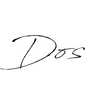 Make a beautiful signature design for name Dos. With this signature (Antro_Vectra) style, you can create a handwritten signature for free. Dos signature style 6 images and pictures png