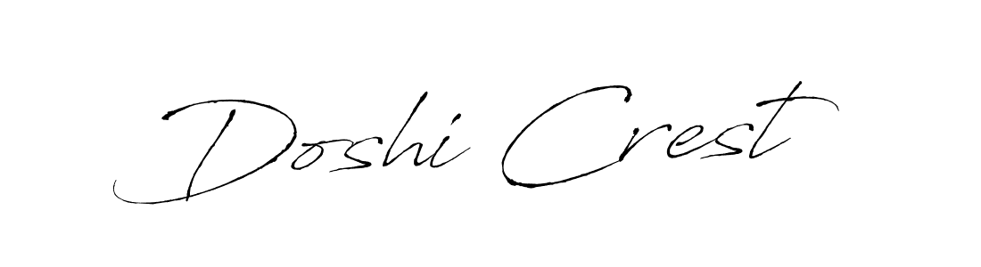 Create a beautiful signature design for name Doshi Crest. With this signature (Antro_Vectra) fonts, you can make a handwritten signature for free. Doshi Crest signature style 6 images and pictures png