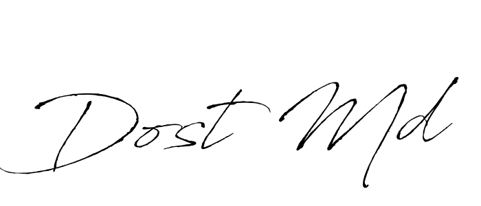 The best way (Antro_Vectra) to make a short signature is to pick only two or three words in your name. The name Dost Md include a total of six letters. For converting this name. Dost Md signature style 6 images and pictures png