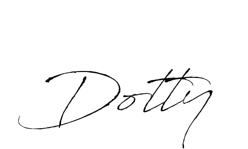 Also we have Dotty name is the best signature style. Create professional handwritten signature collection using Antro_Vectra autograph style. Dotty signature style 6 images and pictures png