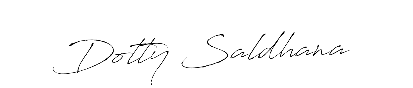 Make a beautiful signature design for name Dotty Saldhana. Use this online signature maker to create a handwritten signature for free. Dotty Saldhana signature style 6 images and pictures png