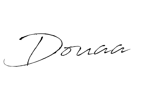 Make a beautiful signature design for name Douaa. With this signature (Antro_Vectra) style, you can create a handwritten signature for free. Douaa signature style 6 images and pictures png