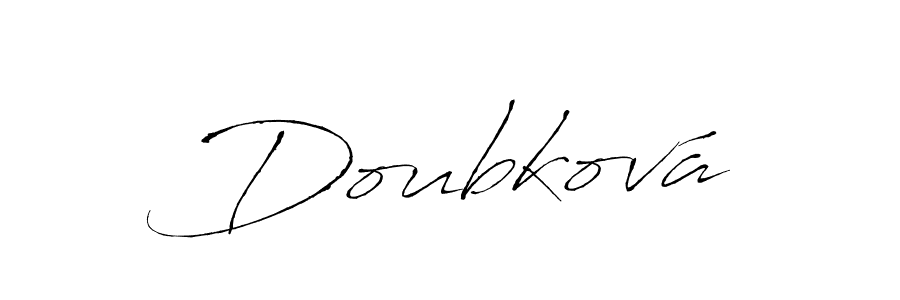 Use a signature maker to create a handwritten signature online. With this signature software, you can design (Antro_Vectra) your own signature for name Doubková. Doubková signature style 6 images and pictures png