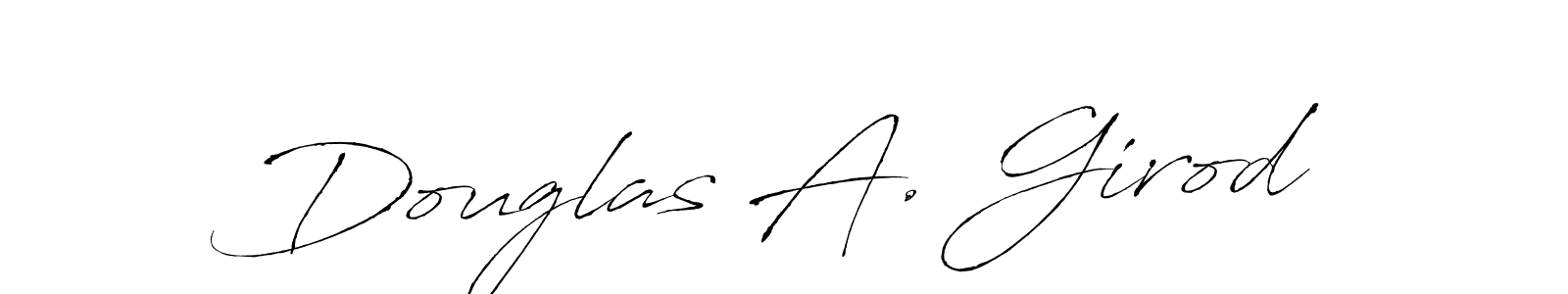 Make a beautiful signature design for name Douglas A. Girod. With this signature (Antro_Vectra) style, you can create a handwritten signature for free. Douglas A. Girod signature style 6 images and pictures png