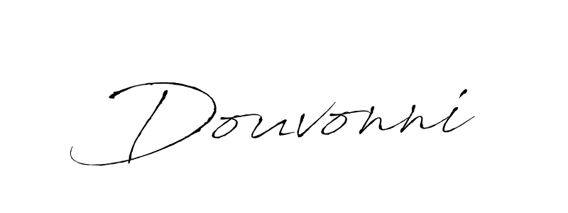 You should practise on your own different ways (Antro_Vectra) to write your name (Douvonni) in signature. don't let someone else do it for you. Douvonni signature style 6 images and pictures png