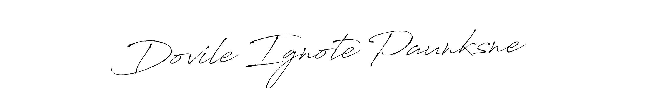 if you are searching for the best signature style for your name Dovile Ignote Paunksne. so please give up your signature search. here we have designed multiple signature styles  using Antro_Vectra. Dovile Ignote Paunksne signature style 6 images and pictures png