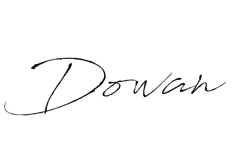 Design your own signature with our free online signature maker. With this signature software, you can create a handwritten (Antro_Vectra) signature for name Dowan. Dowan signature style 6 images and pictures png