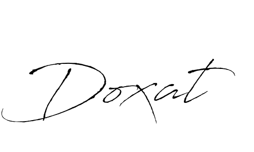 Use a signature maker to create a handwritten signature online. With this signature software, you can design (Antro_Vectra) your own signature for name Doxat. Doxat signature style 6 images and pictures png