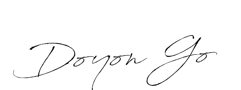 Doyon Go stylish signature style. Best Handwritten Sign (Antro_Vectra) for my name. Handwritten Signature Collection Ideas for my name Doyon Go. Doyon Go signature style 6 images and pictures png