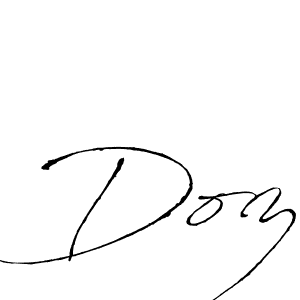 Design your own signature with our free online signature maker. With this signature software, you can create a handwritten (Antro_Vectra) signature for name Doz. Doz signature style 6 images and pictures png