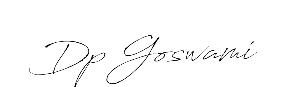 Create a beautiful signature design for name Dp Goswami. With this signature (Antro_Vectra) fonts, you can make a handwritten signature for free. Dp Goswami signature style 6 images and pictures png