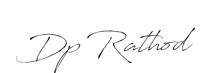 Make a beautiful signature design for name Dp Rathod. With this signature (Antro_Vectra) style, you can create a handwritten signature for free. Dp Rathod signature style 6 images and pictures png