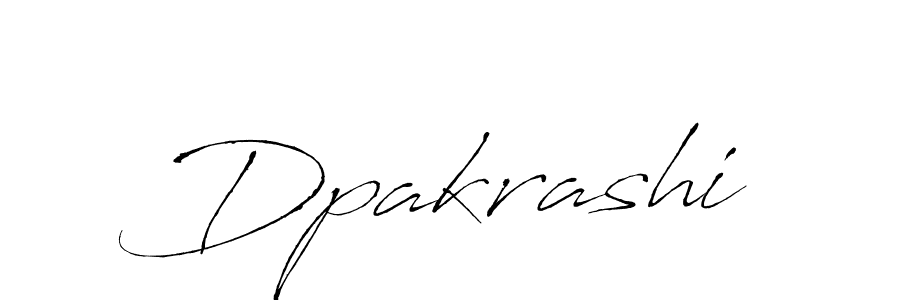 Create a beautiful signature design for name Dpakrashi. With this signature (Antro_Vectra) fonts, you can make a handwritten signature for free. Dpakrashi signature style 6 images and pictures png