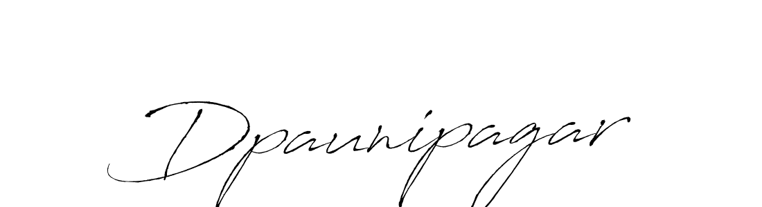 How to make Dpaunipagar signature? Antro_Vectra is a professional autograph style. Create handwritten signature for Dpaunipagar name. Dpaunipagar signature style 6 images and pictures png