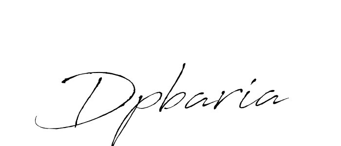 Create a beautiful signature design for name Dpbaria. With this signature (Antro_Vectra) fonts, you can make a handwritten signature for free. Dpbaria signature style 6 images and pictures png