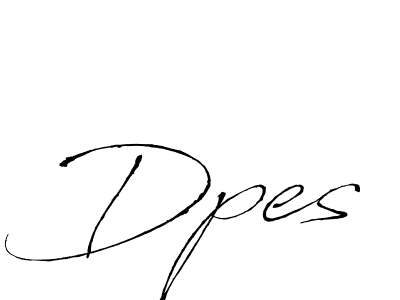 How to make Dpes signature? Antro_Vectra is a professional autograph style. Create handwritten signature for Dpes name. Dpes signature style 6 images and pictures png