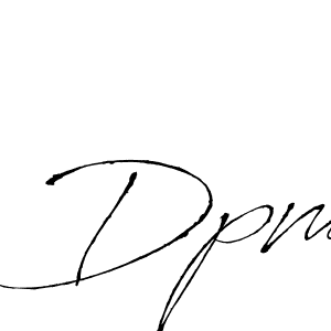 How to make Dpm signature? Antro_Vectra is a professional autograph style. Create handwritten signature for Dpm name. Dpm signature style 6 images and pictures png