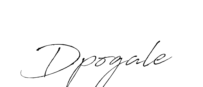 Create a beautiful signature design for name Dpogale. With this signature (Antro_Vectra) fonts, you can make a handwritten signature for free. Dpogale signature style 6 images and pictures png