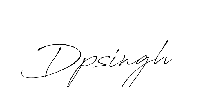 The best way (Antro_Vectra) to make a short signature is to pick only two or three words in your name. The name Dpsingh include a total of six letters. For converting this name. Dpsingh signature style 6 images and pictures png