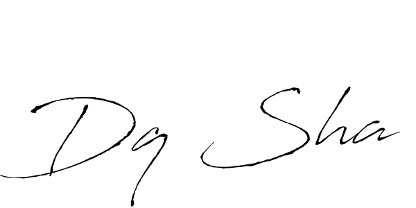Use a signature maker to create a handwritten signature online. With this signature software, you can design (Antro_Vectra) your own signature for name Dq Sha. Dq Sha signature style 6 images and pictures png