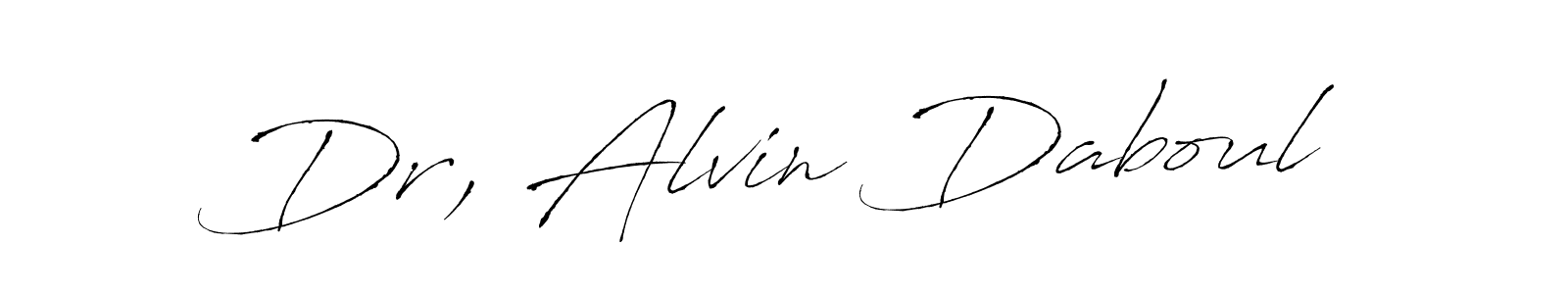 It looks lik you need a new signature style for name Dr, Alvin Daboul. Design unique handwritten (Antro_Vectra) signature with our free signature maker in just a few clicks. Dr, Alvin Daboul signature style 6 images and pictures png