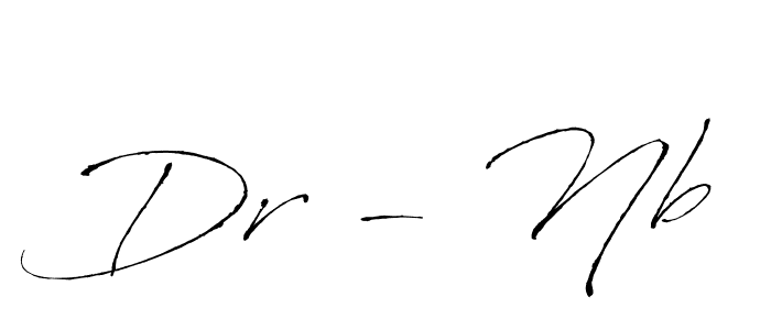 Make a beautiful signature design for name Dr - Nb. With this signature (Antro_Vectra) style, you can create a handwritten signature for free. Dr - Nb signature style 6 images and pictures png