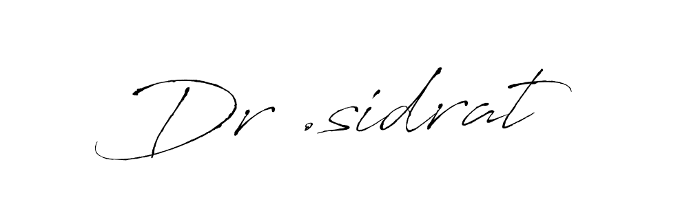 Dr .sidrat stylish signature style. Best Handwritten Sign (Antro_Vectra) for my name. Handwritten Signature Collection Ideas for my name Dr .sidrat. Dr .sidrat signature style 6 images and pictures png