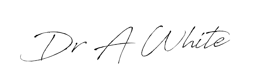 Make a beautiful signature design for name Dr A White. With this signature (Antro_Vectra) style, you can create a handwritten signature for free. Dr A White signature style 6 images and pictures png