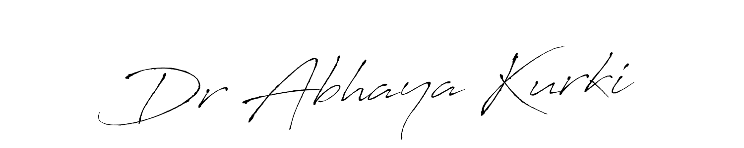 Make a beautiful signature design for name Dr Abhaya Kurki. With this signature (Antro_Vectra) style, you can create a handwritten signature for free. Dr Abhaya Kurki signature style 6 images and pictures png